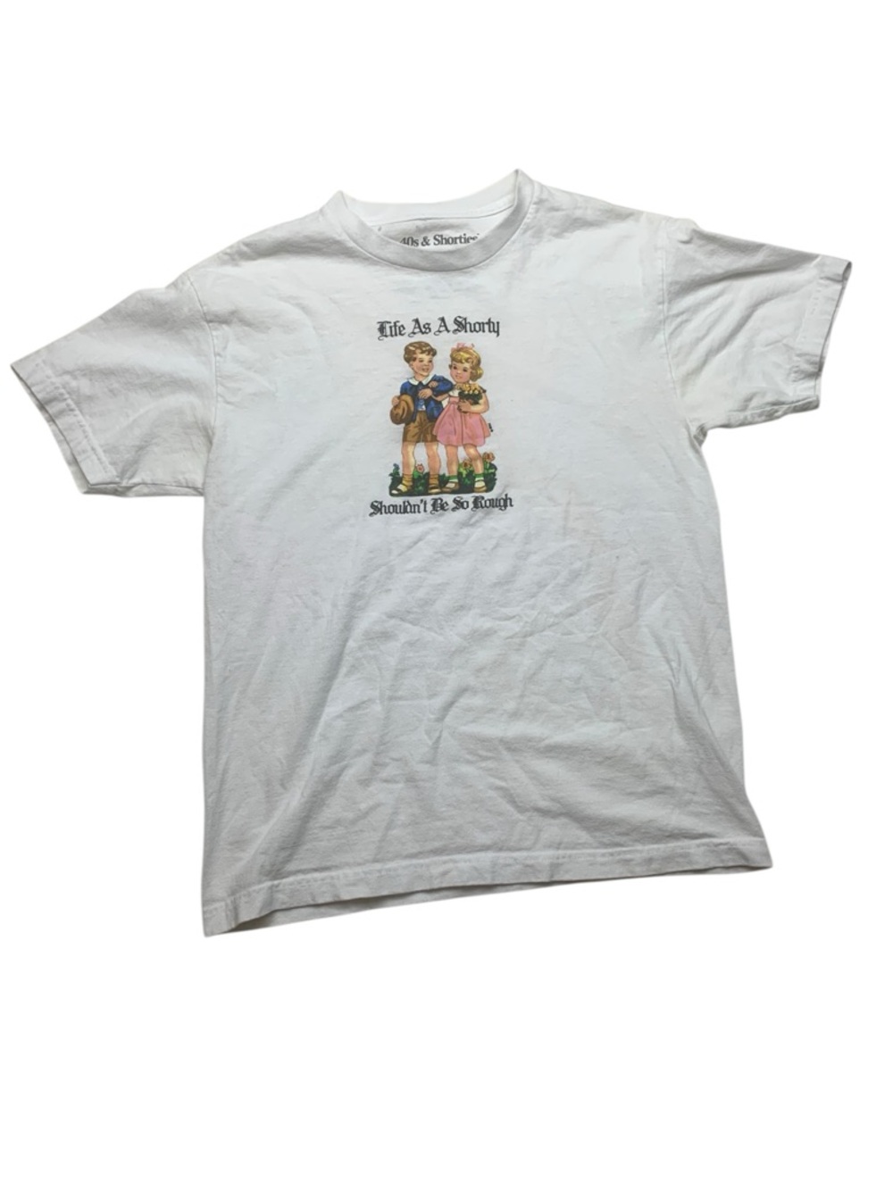 Zumiez 40s & shorties unisex size medium White Tee classic funny Retro Graphic